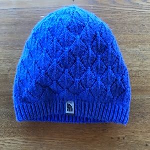Girls North Face Winter Hat - Royal Blue